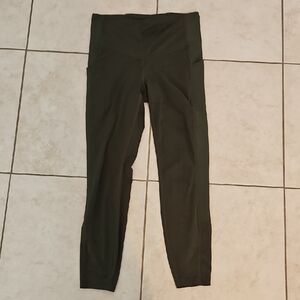 Dark Green High-Waisted Leggings